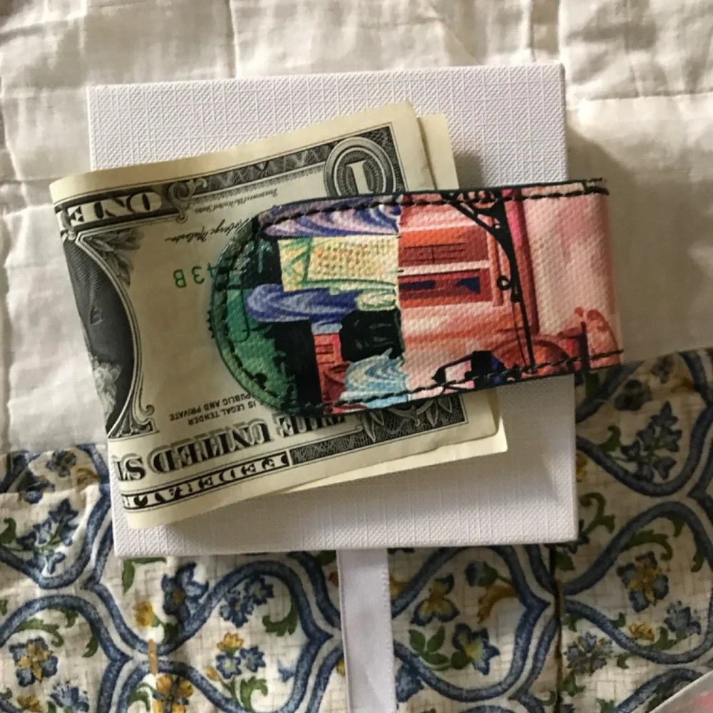 Money and card clip holder Made in Italy